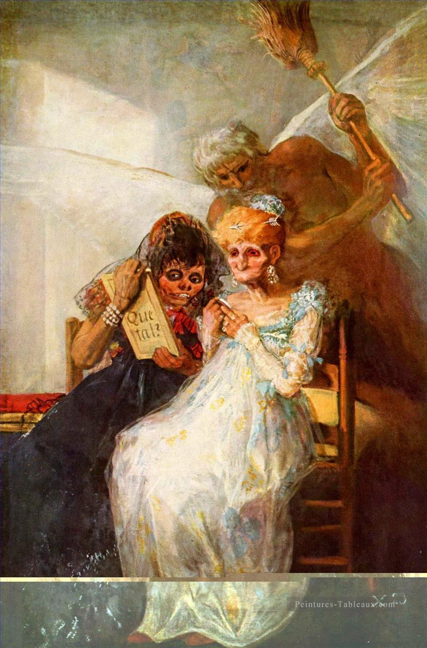 Temps des vieilles femmes Francisco de Goya Peintures à l'huile
